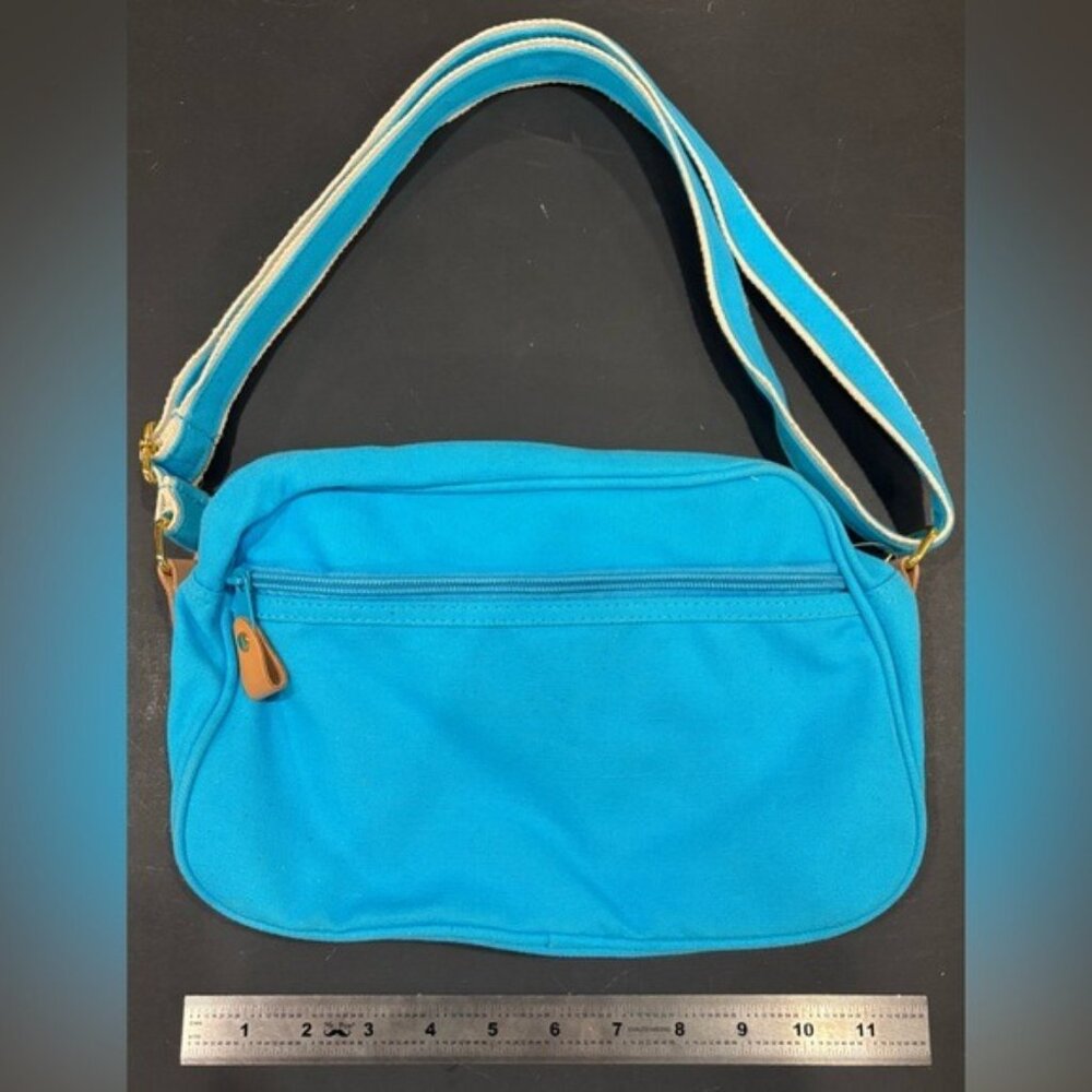 Vintage Amanda Smith Bright Blue and White Shoulder Purse 80s - Picture 9 of 10